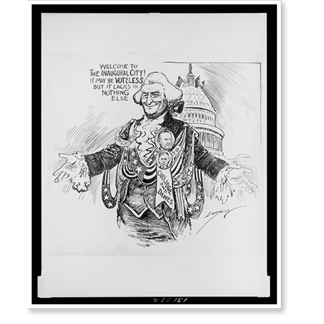 Historic Print, to the inaugural city! it may be voteless but