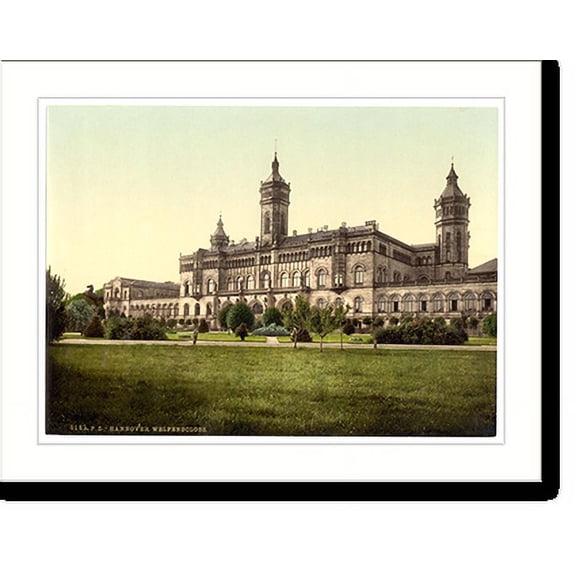 Historic Print, Welfenschloss Hanover Hanover Germany, 16" x 20"