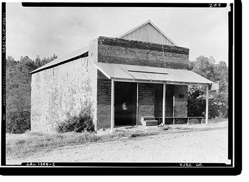 Historic Print, Wells Fargo Express Office Building, North Highway 20