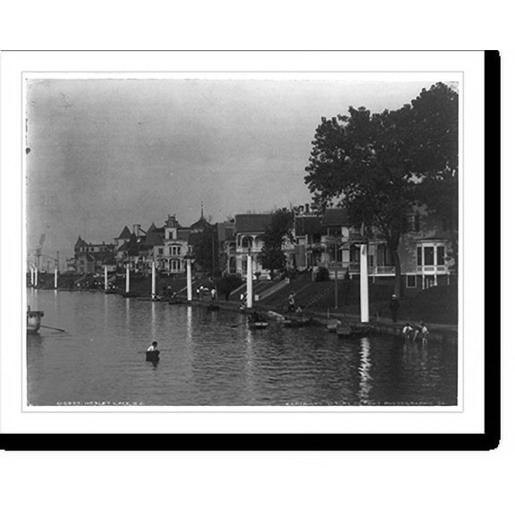 Historic Print, Wesley Lake, N.J., 18" x 24"