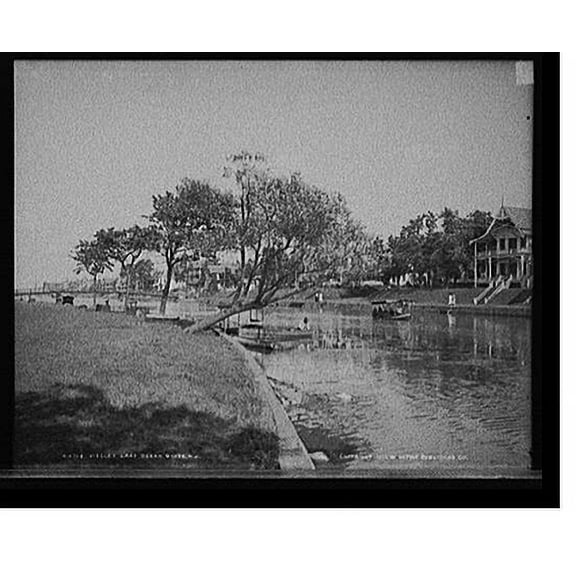 Historic Print, Wesley Lake, Ocean Grove, N.J., 18" x 24"