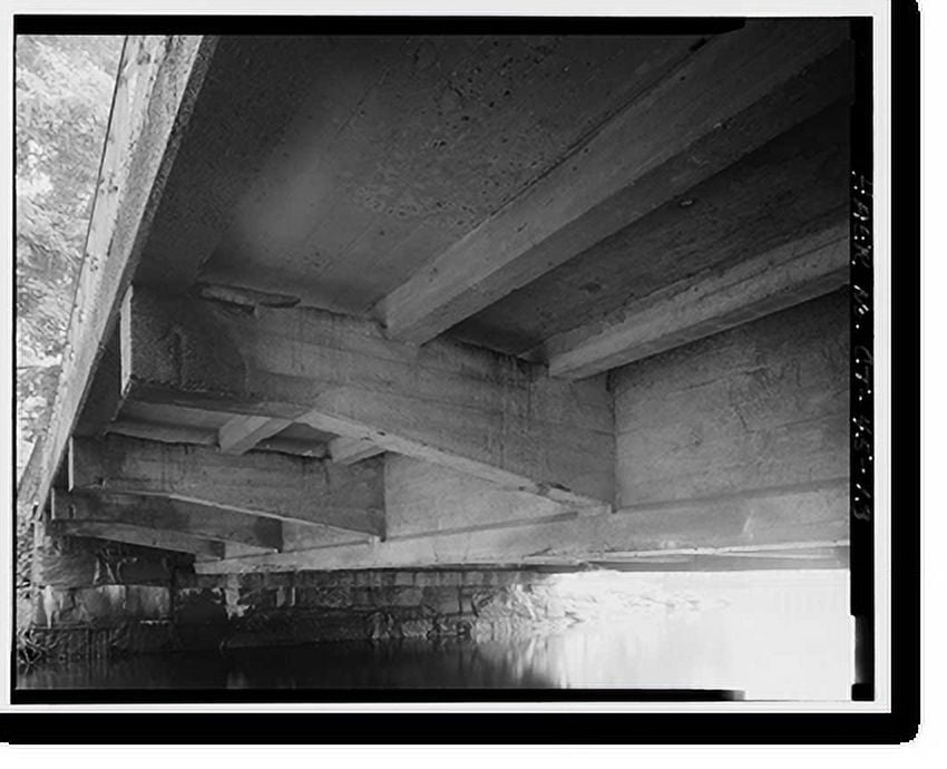 Historic Print, West Main Street Bridge, Spanning Wepawaug River