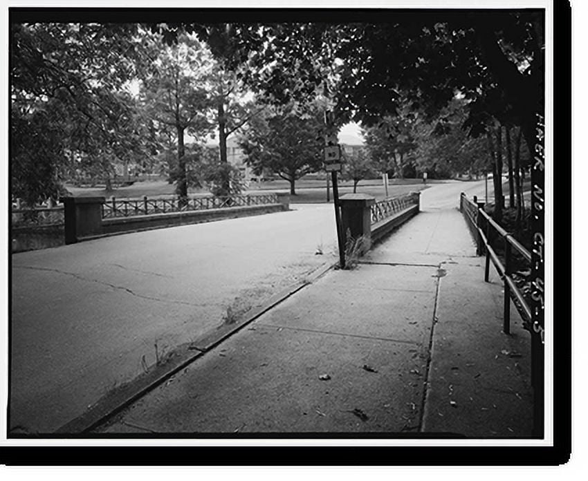 Historic Print, West Main Street Bridge, Spanning Wepawaug River