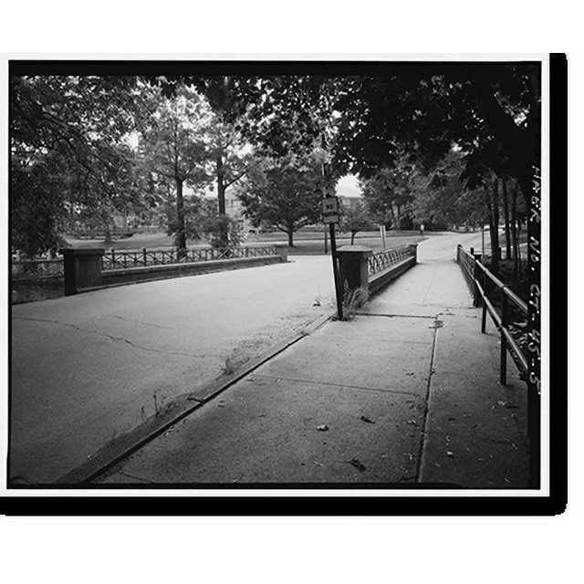 Historic Print, West Main Street Bridge, Spanning Wepawaug River