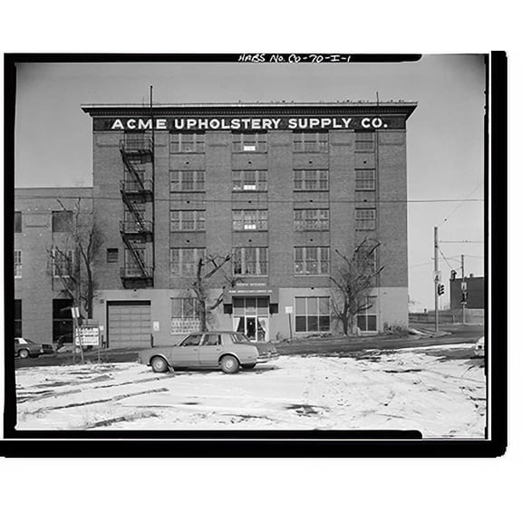 Historic Print, West Wazee Street Warehouse District, Brecht Candy Company, 1333 Wazee Street, Denver, Denver County, CO, 16" x 20"