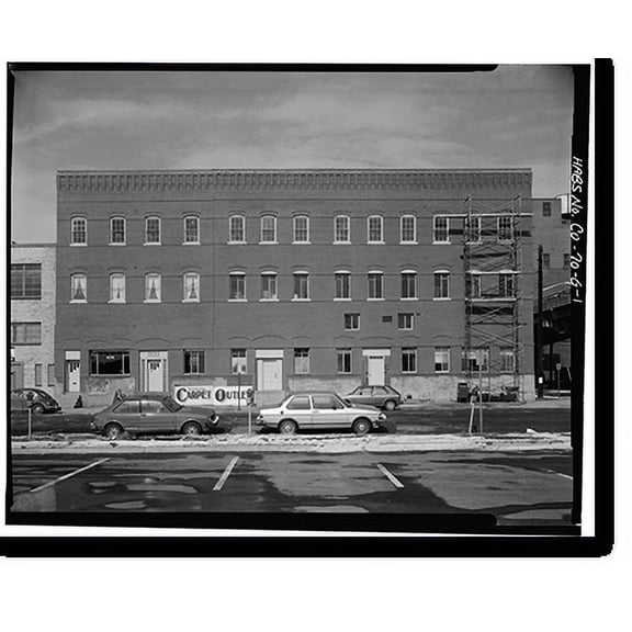 Historic Print, West Wazee Street Warehouse District, J. M. Moore Estate Warehouse, 1235-1245 Wazee Street, Denver, Denver County, CO, 16" x 20"
