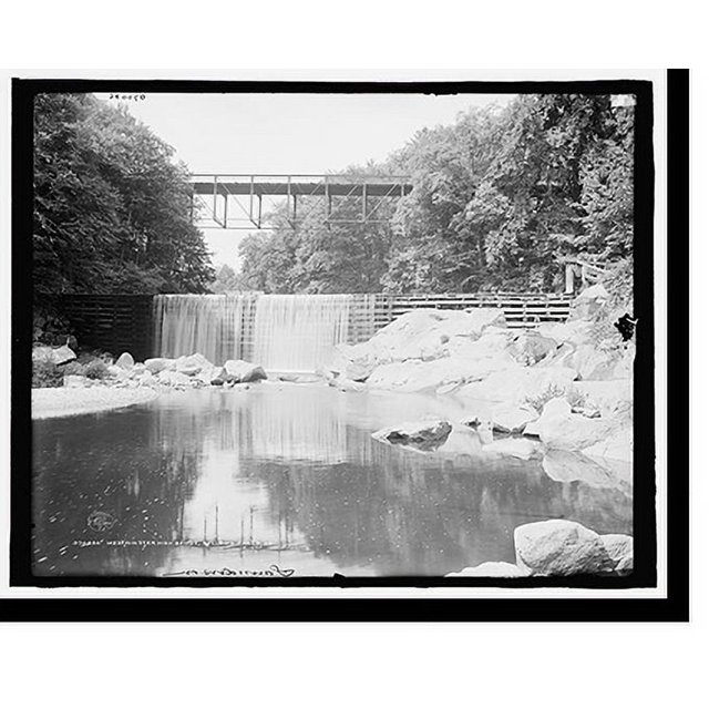 Historic Print, Westminster High Bridge, Bellows Falls, Vt., 16" x 20