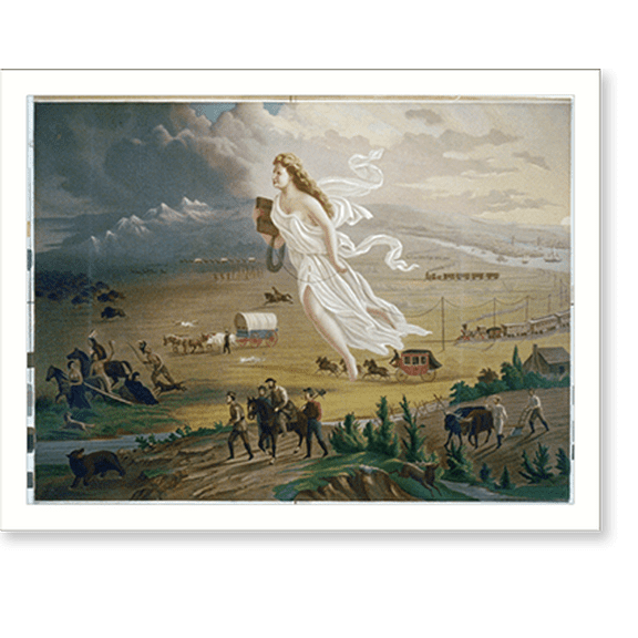 Historic Print, Westward the course of destinyWestward ho!Manifest destiny - 2, 16" x 20"