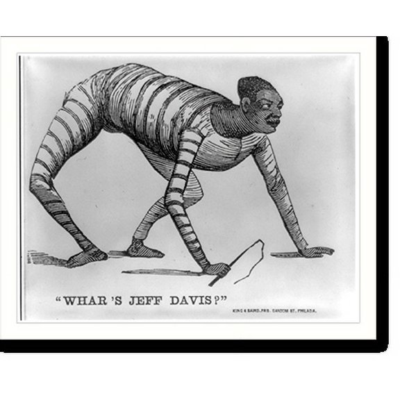 Historic Print, Whar's Jeff Davis?"", 16" x 20"
