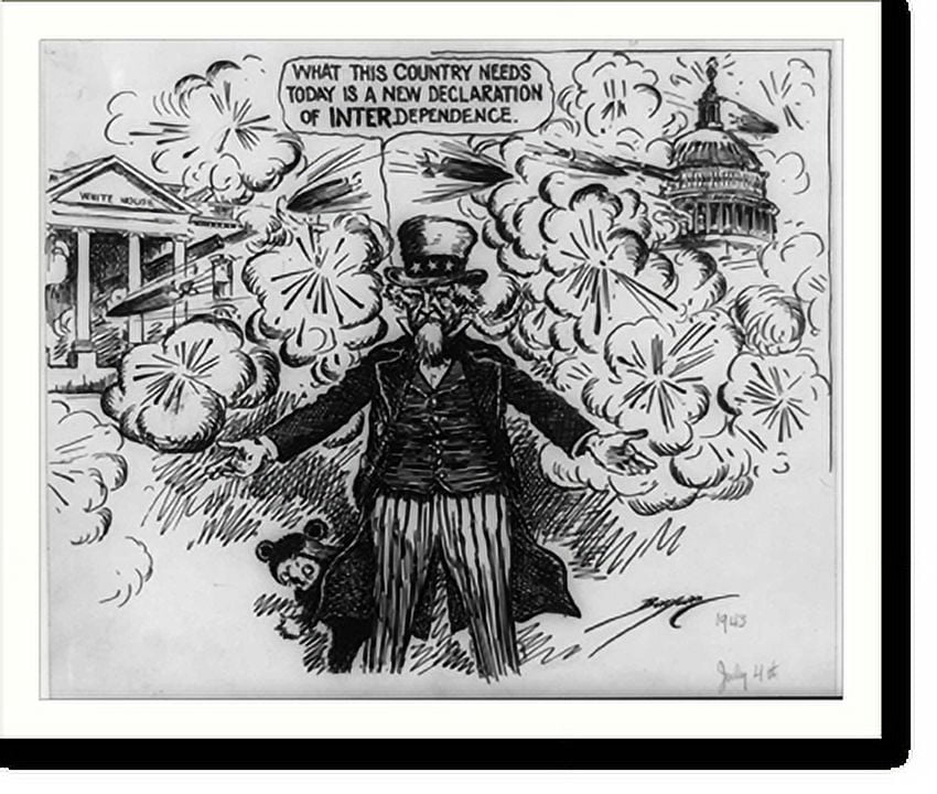 Historic Print, What this country needs today is a new Declaration of ...