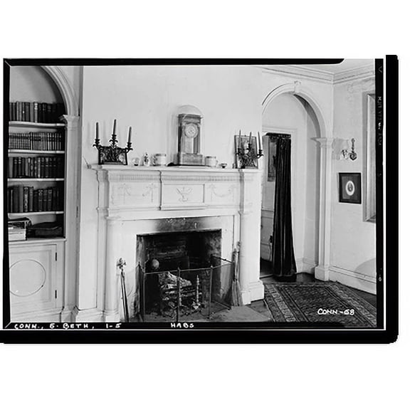 Historic Print, Wheeler-Beecher House, Amity Road, Bethany, New Haven County, CT - 3, 18" x 24"