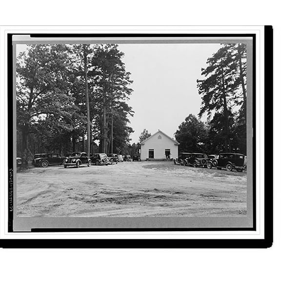 Historic Print, Wheeley's Church and grounds. Person County, North Carolina, 16" x 20"