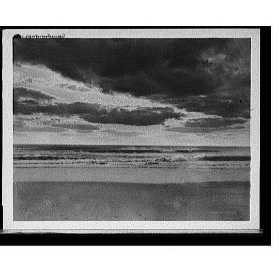 Historic Print, Where sky and ocean meet, 18" x 24"