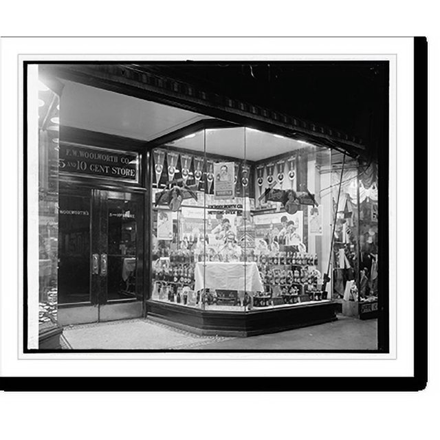 Historic Print, Whistle Bottling Works, Woolworth window, 16" x 20