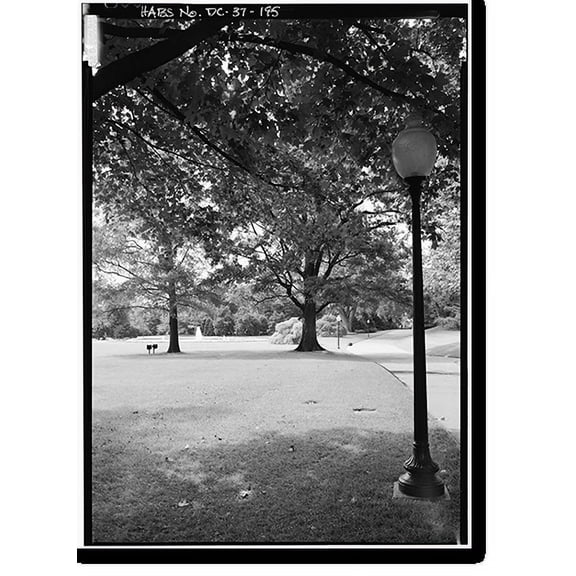 Historic Print, White House, 1600 Pennsylvania Avenue, Northwest, Washington, District of Columbia, DC - 194, 18" x 24"