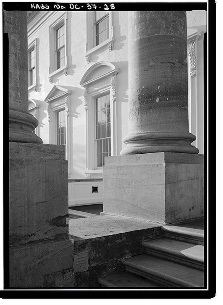 Historic Print, White House, 1600 Pennsylvania Avenue, Northwest