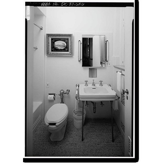 Historic Print, White House, 1600 Pennsylvania Avenue, Northwest, Washington, District of Columbia, DC - 3, 18" x 24"