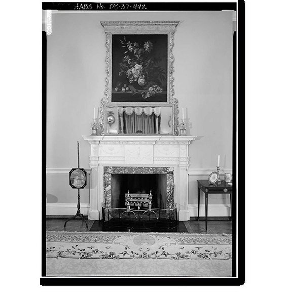 Historic Print, White House, 1600 Pennsylvania Avenue, Northwest, Washington, District of Columbia, DC - 418, 18" x 24"