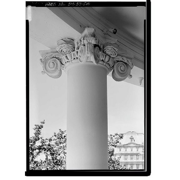 Historic Print, White House, 1600 Pennsylvania Avenue, Northwest, Washington, District of Columbia, DC - 473, 16" x 20"