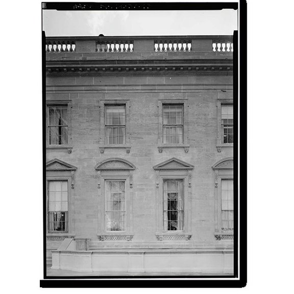 Historic Print, White House, 1600 Pennsylvania Avenue, Northwest, Washington, District of Columbia, DC - 63, 16" x 20"