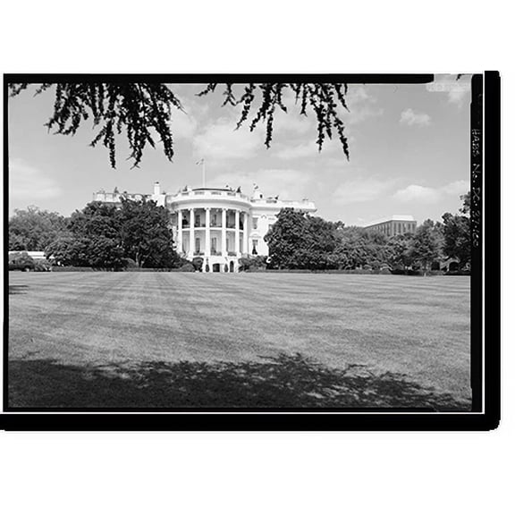 Historic Print, White House, 1600 Pennsylvania Avenue, Northwest, Washington, District of Columbia, DC - 99, 18" x 24"