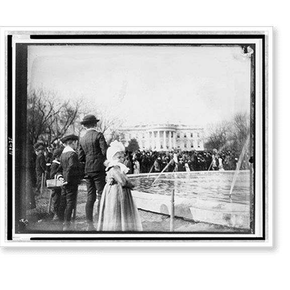 Historic Print, White House, 1889. Easter Monday, 16" x 20"