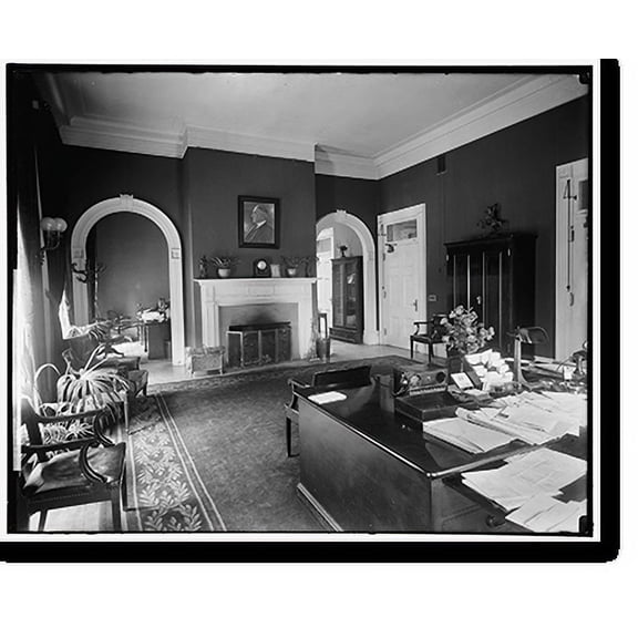 Historic Print, White House Office Int.: Secty Office, 16" x 20"