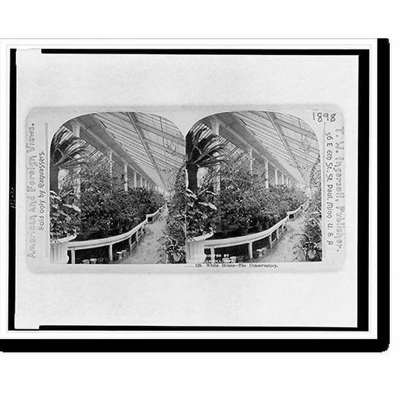 Historic Print, White House. The Conservatory, 18" x 24"