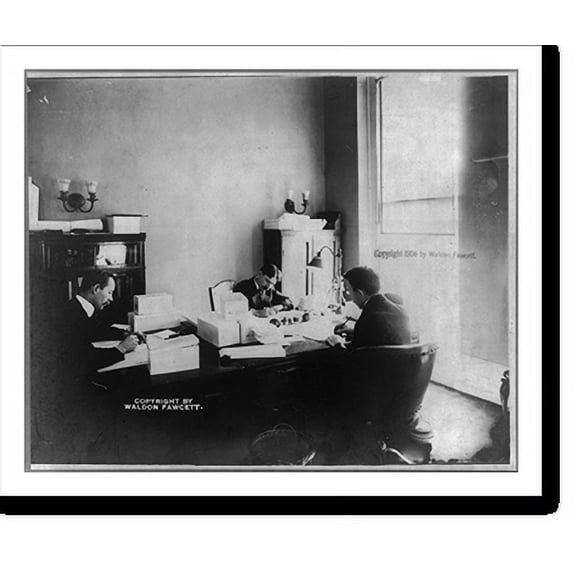 Historic Print, White House business office, 16" x 20"