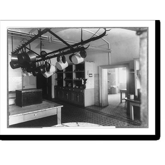 Historic Print, White House kitchen, 16" x 20"