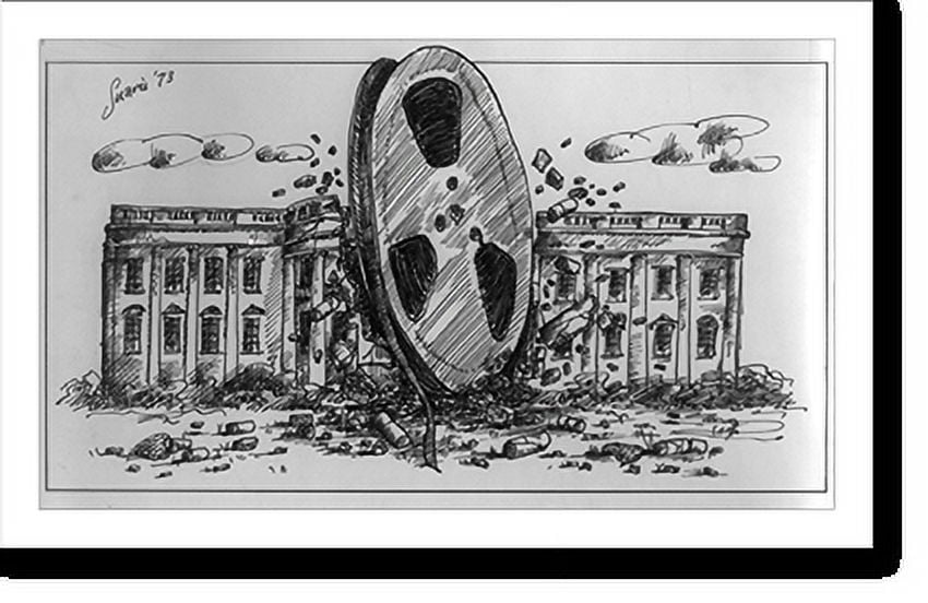Historic Print, [White House tape], 16" x 20"