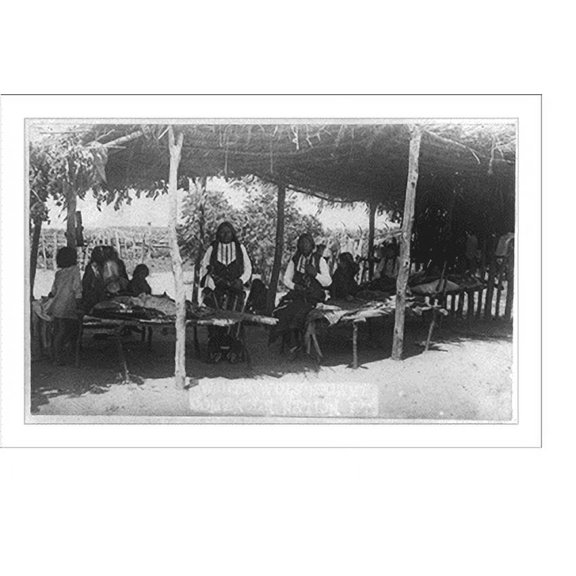 Historic Print, White Wolf's camp, Comanche Nation, Indian Territory, 18" x 24"