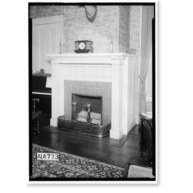 Historic Print, WhitsettHurtHanna House, 110 West Lafayette Street