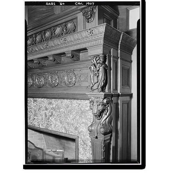 Historic Print, Whittier Mansion, 2090 Jackson Street, San Francisco, San Francisco County, CA - 9, 16" x 20"