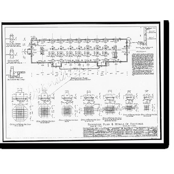 Historic Print, Whittier State School, Hospital & Receiving Building, 11850 East Whittier Boulevard, Whittier, Los Angeles County, CA - 34, 16" x 20"