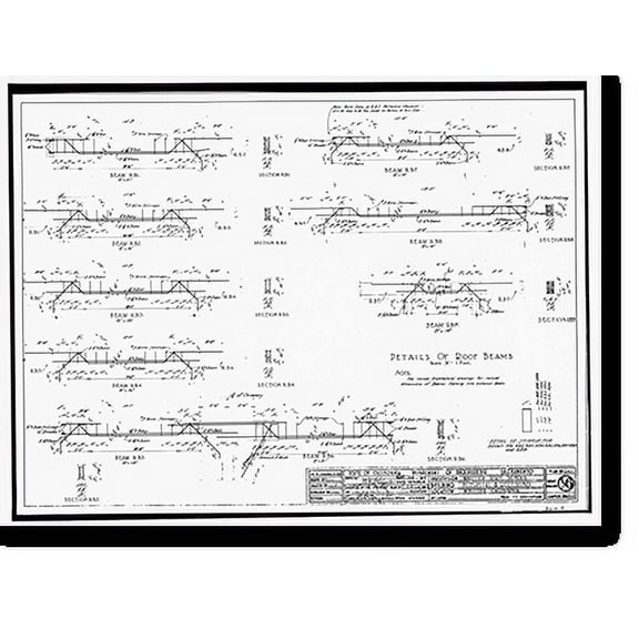 Historic Print, Whittier State School, Hospital & Receiving Building, 11850 East Whittier Boulevard, Whittier, Los Angeles County, CA - 40, 18" x 24"