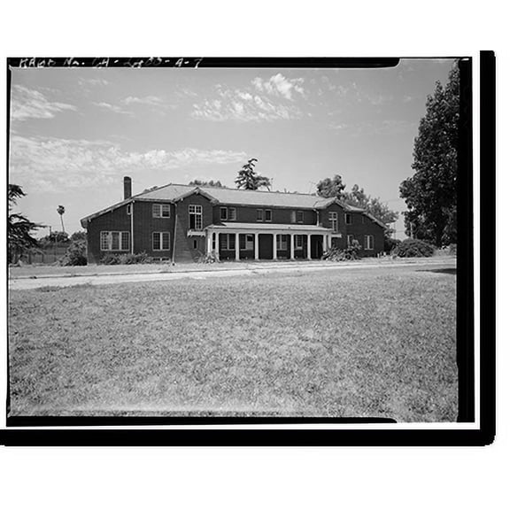 Historic Print, Whittier State School, Hospital & Receiving Building, 11850 East Whittier Boulevard, Whittier, Los Angeles County, CA - 7, 18" x 24"