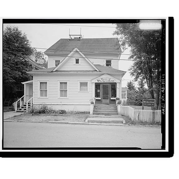 Historic Print, Wickersham House, 213 Seventh Street, Juneau, Juneau Borough, AK, 18" x 24"