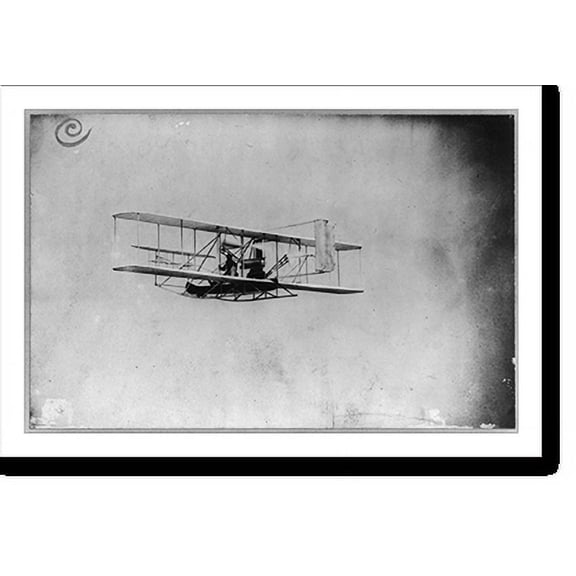 Historic Print, Wilbur Wright in flight from Governor's Island, 16" x 20"