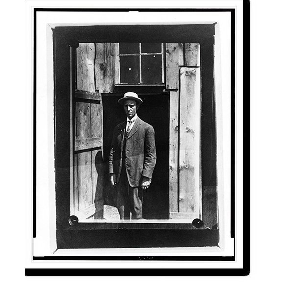 Historic Print, [Wilbur Wright, three-quarter length portrait, standing, facing slightly left], 18" x 24"