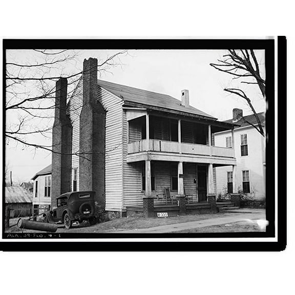 Historic Print, Will Simpson House, 112 South Pine Street, Florence, Lauderdale County, AL, 18" x 24"