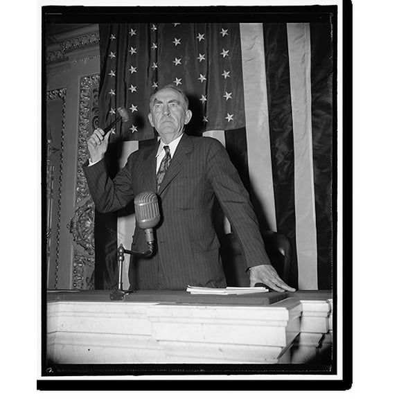 Historic Print, [William Bankhead with gavel], 18" x 24"