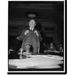 Historic Print, William Green accuses NLRB of 'dictator tactics' and urges abolition of Board. Washington, D.C., May 1., 16" x 20"