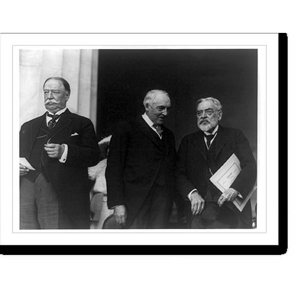 Historic Print, [William Howard Taft, Warren G. Harding, and Robert Todd Lincoln, standing, left to right], 16" x 20"