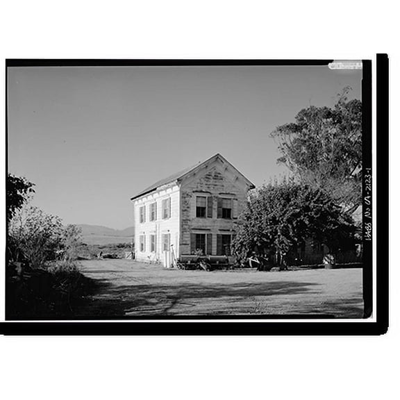 Historic Print, William Johnston House, 306 Higgins Road, Half Moon Bay, San Mateo County, CA, 18" x 24"