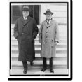 thumbnail image 1 of Historic Print, [William Randolph Hearst (left), with one of his aides E.H. Clark, at the U.S. Capitol, just before he took the witness stand before a Senate committee investigating cha…16" x 20", 1 of 3