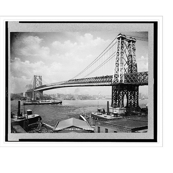 Historic Print, Williamsburg Bridge, 16" x 20"
