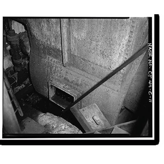 Historic Print, Willimantic Linen Company, Mill No. 2, South Main Street opposite Durham Street, North ba, Windham, Windham County, CT - 11, 18" x 24"