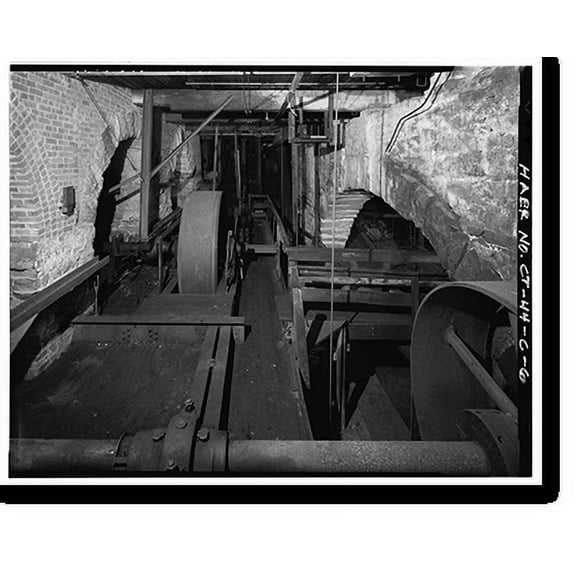 Historic Print, Willimantic Linen Company, Mill No. 2, South Main Street opposite Durham Street, North ba, Windham, Windham County, CT - 6, 16" x 20"