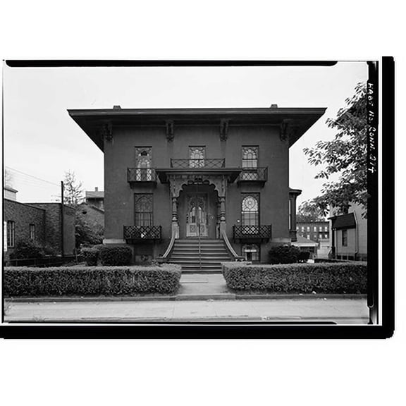 Historic Print, Willis Bristol House, 584 Chapel Street, New Haven, New Haven County, CT, 18" x 24"